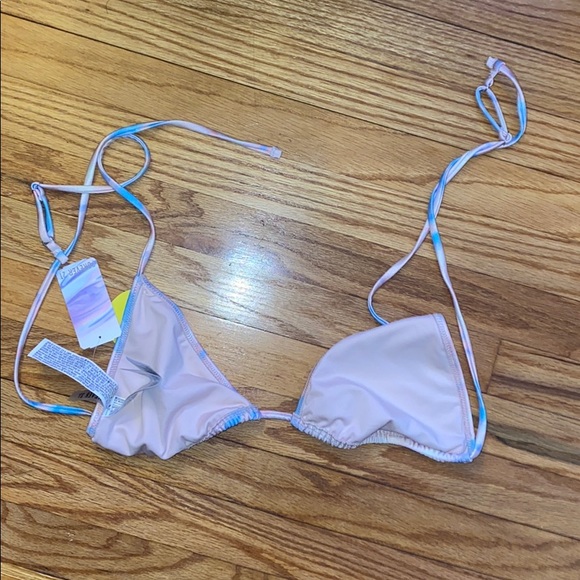 Forever 21 Cloud Wash Triangle Bikini Top Large - Picture 10 of 10